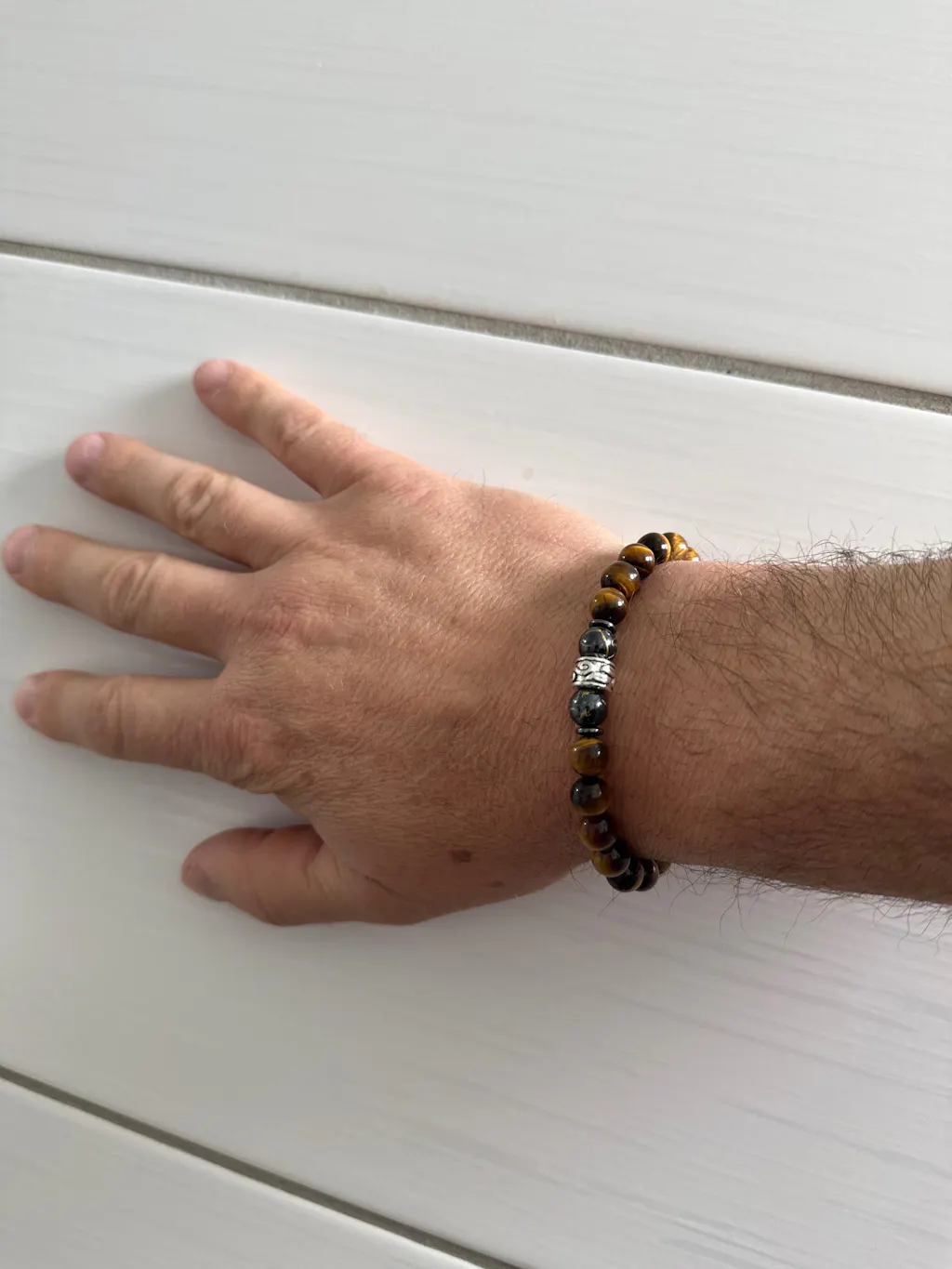 Nahle® 8mm Naturstein-Armband Tigerauge