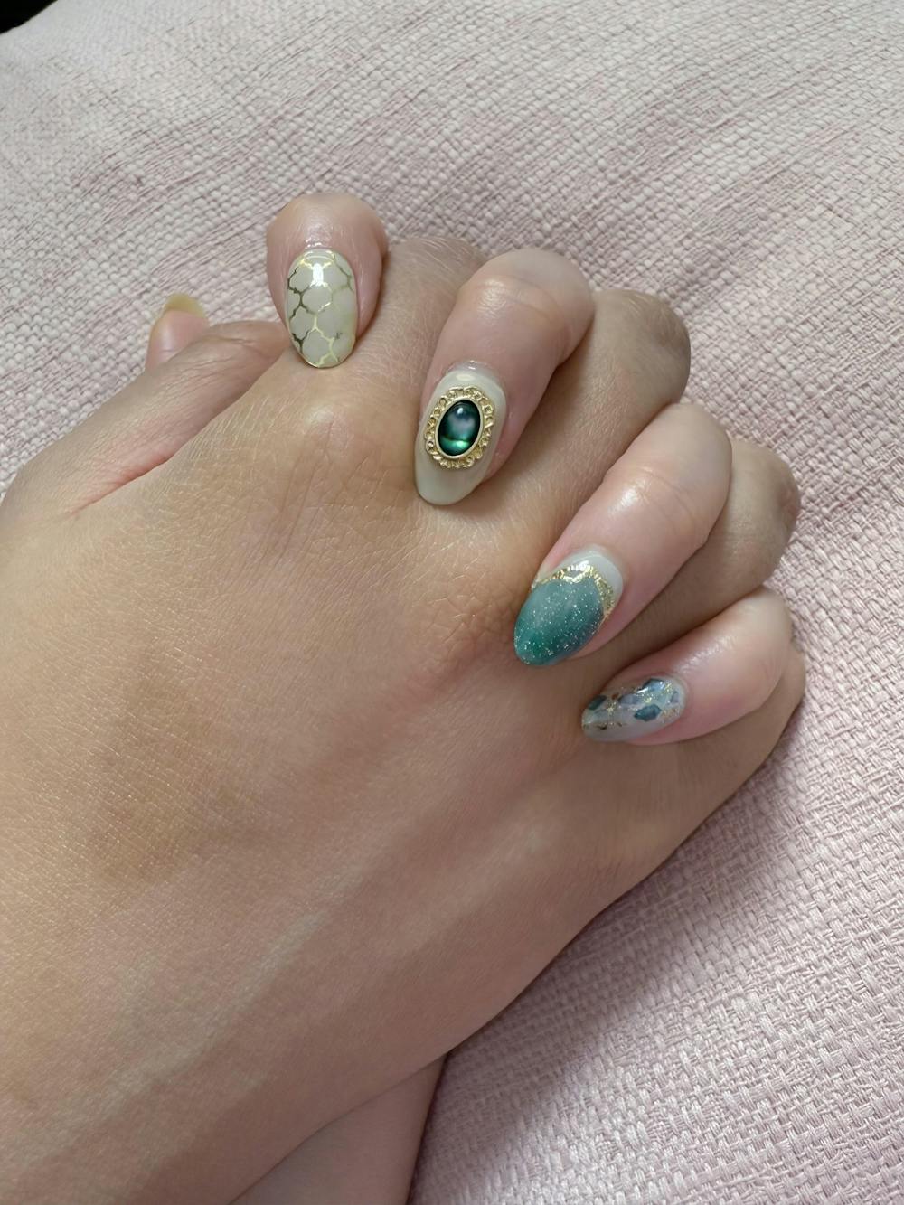 Ohora Japan Disney|N Jasmine's Wisdom-Aladdin | Ohora阿拉丁| 茉莉公主 | Ohora 茉莉公主 |指甲貼|Semi Cured Gel