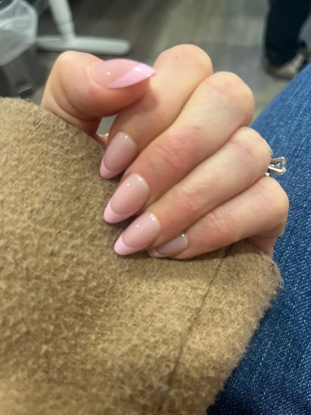 Pink French Tip Almond