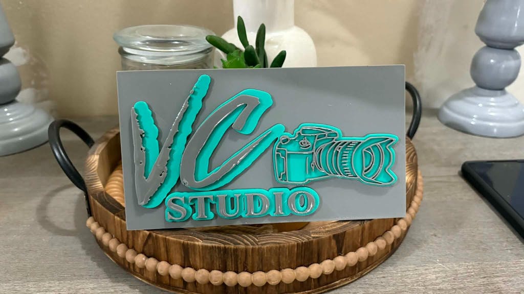 Logo Display in 3D printing 6"