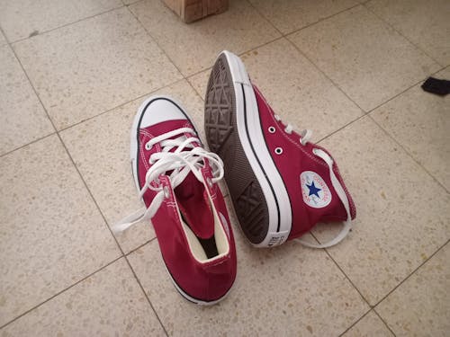 Converse Allstar נעלי סניקרס אולסטאר גבוהות בצבע מארון לנשים