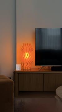 Iris Pleated Table Lamp - Designer Statement Lighting