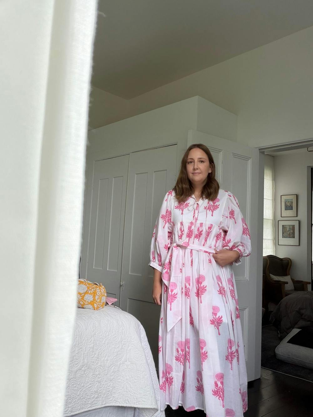 Frida Maxi Dress - Marigold Pink-Sale