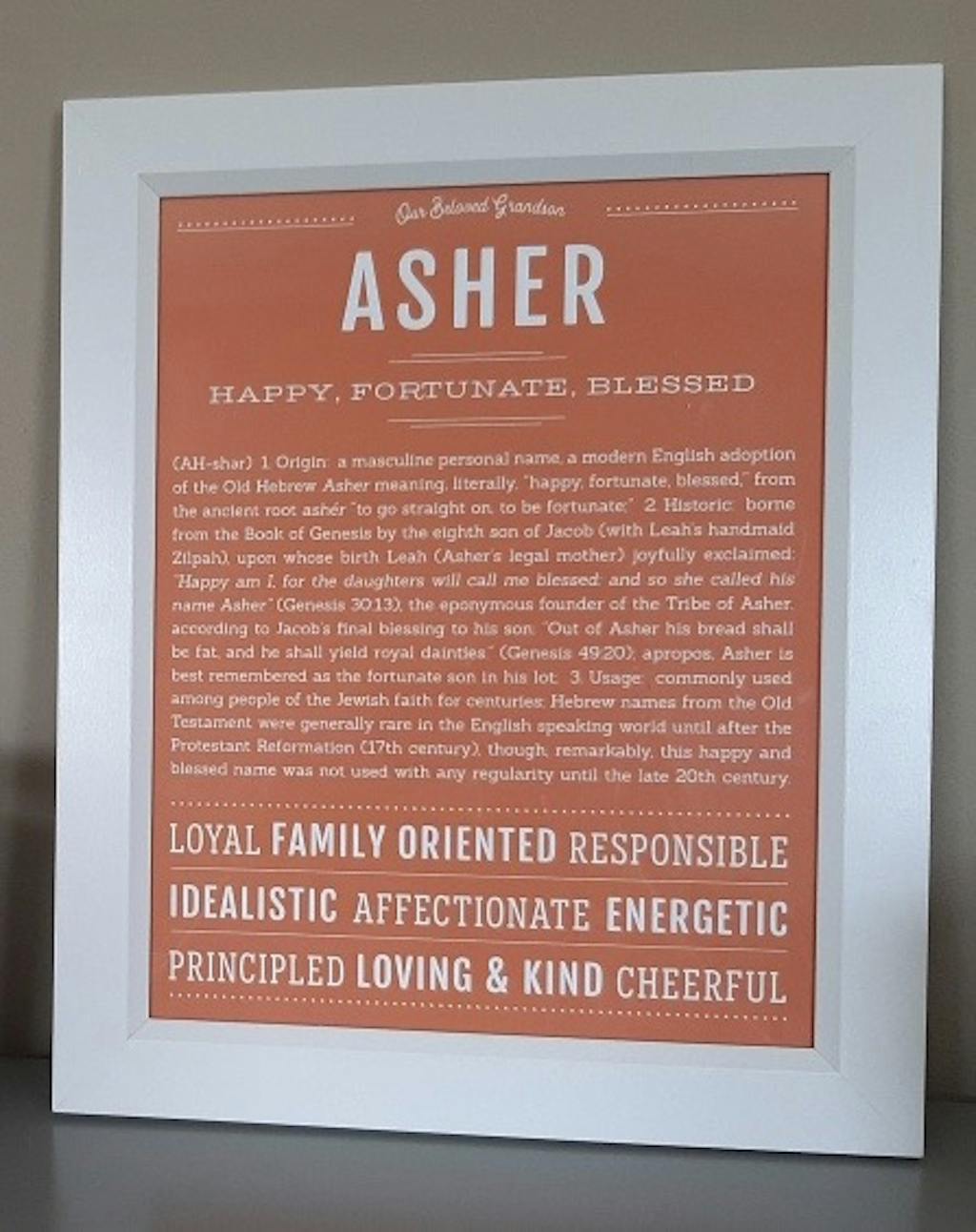 Asher | Name Art Print