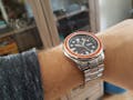 SKX Aluminium Bezel Insert: PO Style Orange