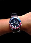SKX Aluminium Bezel Insert: GMT style Red/Blue (Pepsi)