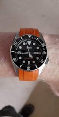 SKX013 Lumed Ceramic Bezel Insert: Sub style Black/White