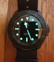 NMK904 3 O'Clock SKX007/SRPD Watch Case : PVD Matte Black Finish