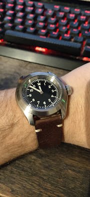 NMK907 3 O'Clock No Crown Guard SKX007/SRPD Watch Case : Polished Finish
