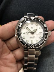 Watch Dial: Divemaster Enamel White