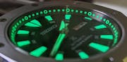 SKX007/SRPD Lumed Chapter Ring: Circle Style Gunmetal Finish