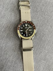 SKX007/SRPD Lumed Glass Bezel Insert: Vintage Dual Time Style Root Beer