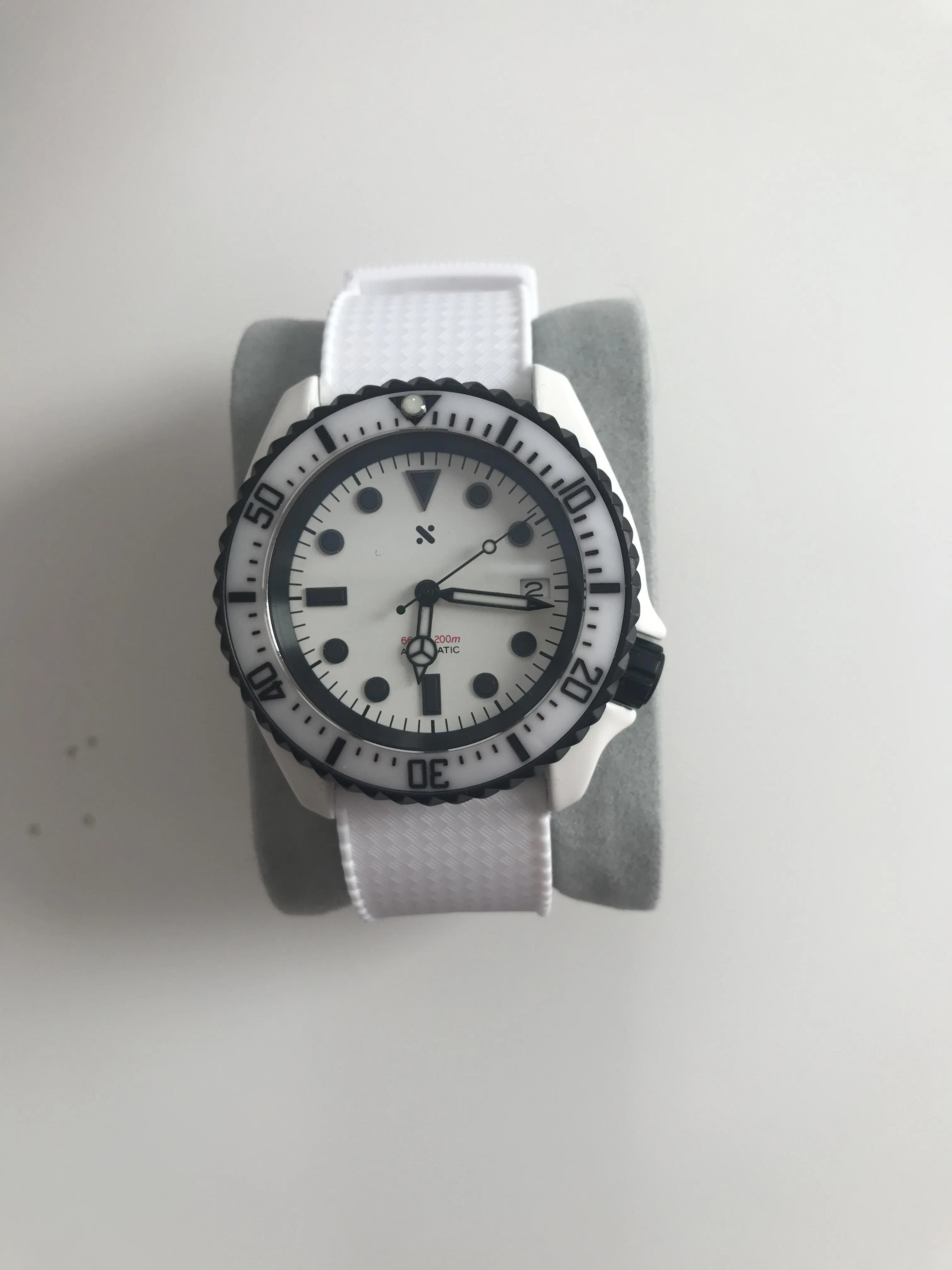 Watch Dial Tudor Sub Style Enamel Black With Markers NamokiMODS