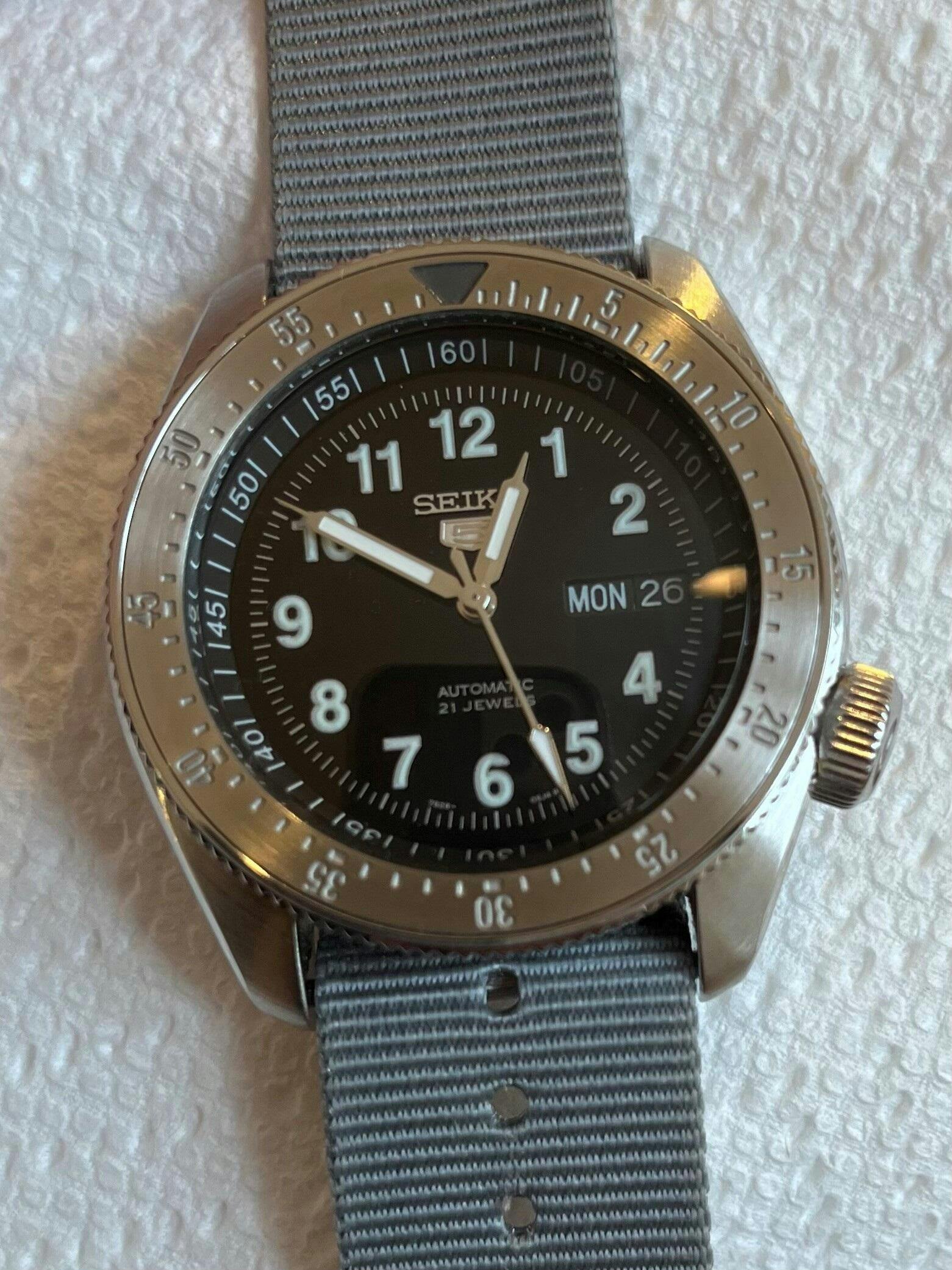 SKX007/SRPD Steel Bezel Insert: Dual Time Kanji Black | namokiMODS