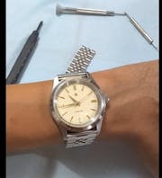 Watch Dial: GS Dress Enamel Cream