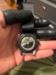 SKX Slim Sapphire Caseback: Gold Finish