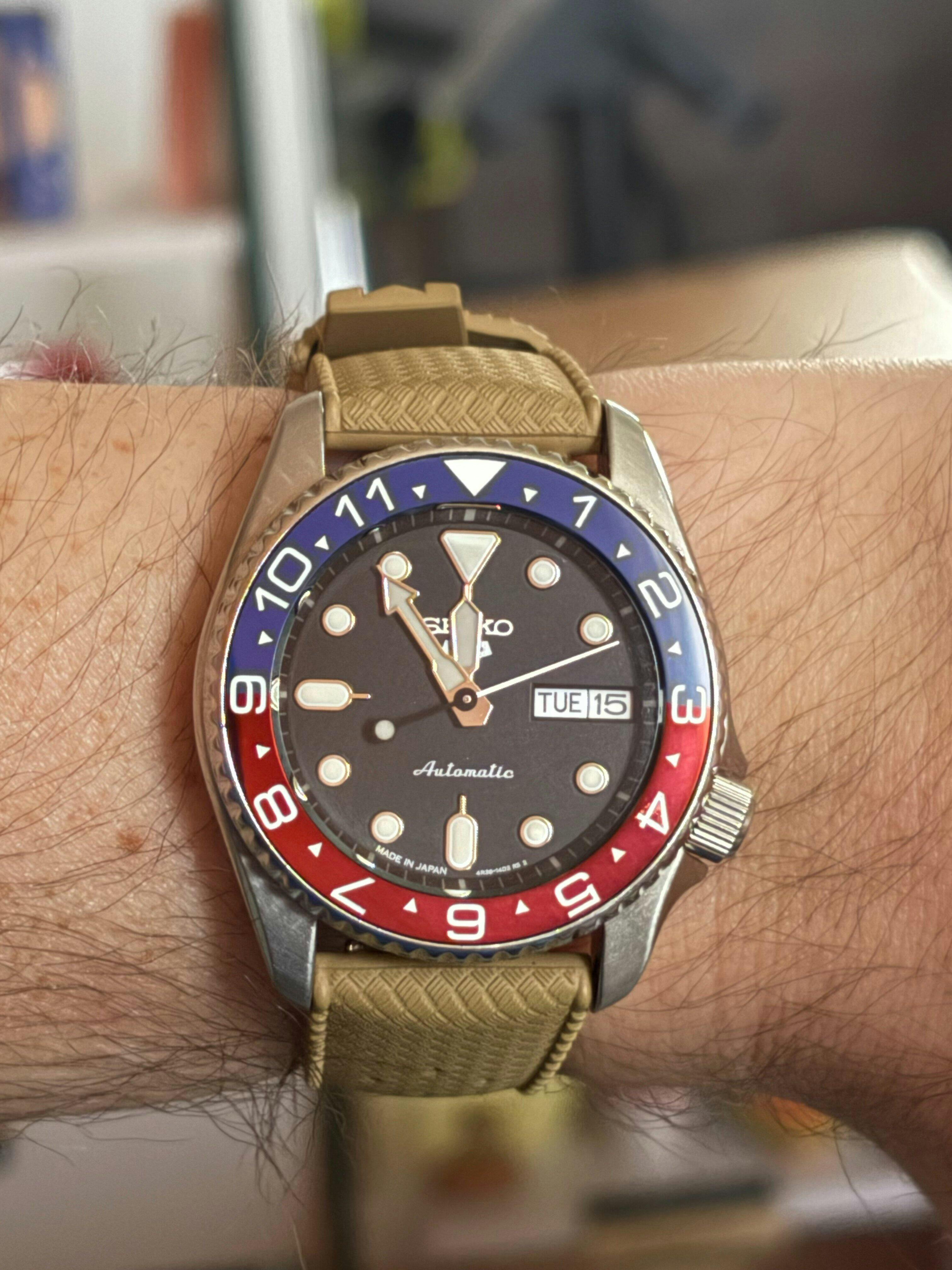 SKX013 Ceramic Bezel Insert: SMP style Blue/White | namokiMODS