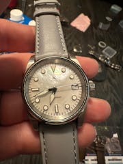 Watch Dial: Divemaster Mother of Pearl White