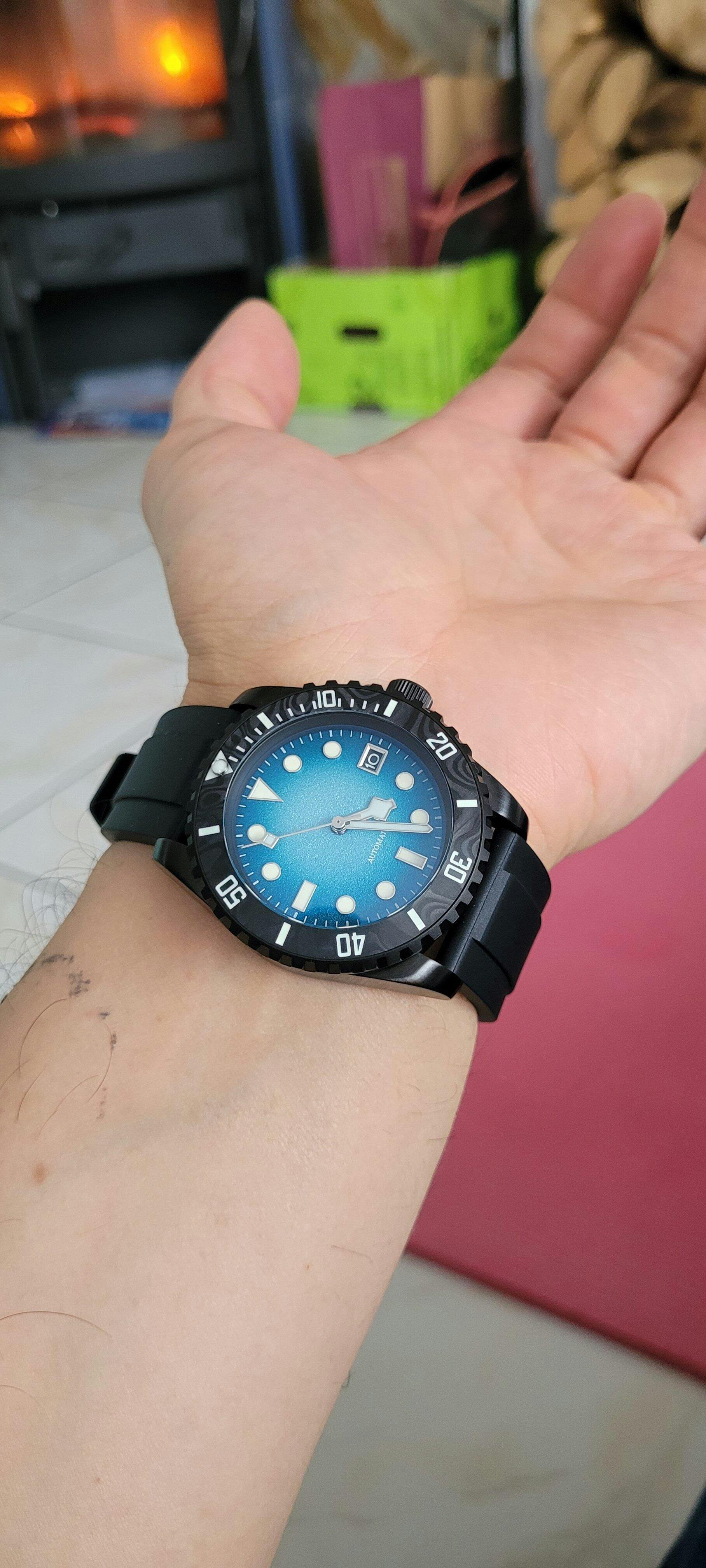 NMK909 Sub SKX007/SRPD Watch Case : Polished Black Finish | namokiMODS