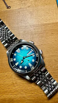 NMK946 Dual-Crown Dive Case: Steel Finish