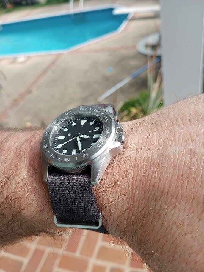 Watch Dial: Divemaster Mother of Pearl Black | namokiMODS