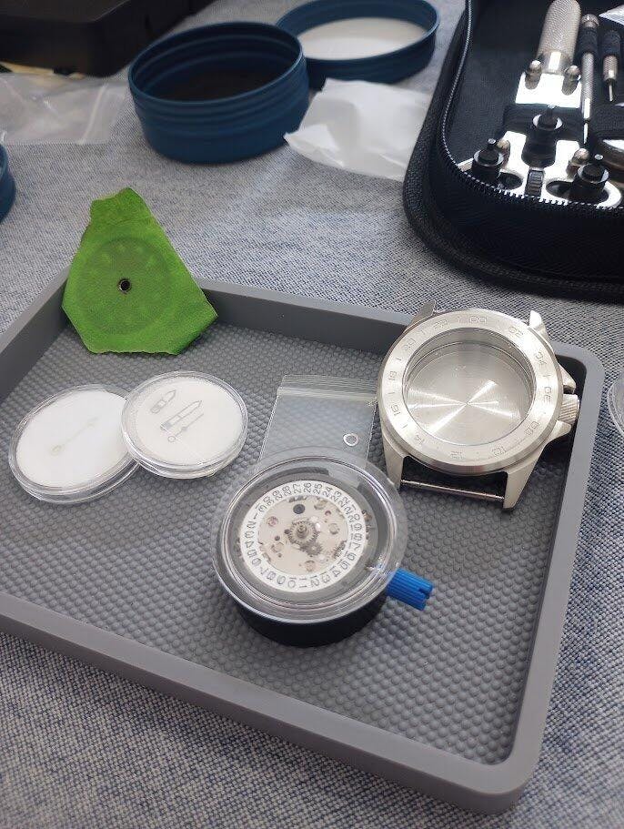 Watch Dial: Divemaster Mother of Pearl Black | namokiMODS