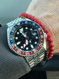 SKX007/SRPD Lumed Sapphire Bezel Insert: GMT Style Pepsi