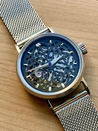 Watch Dial: Lattice Skeleton Gunmetal