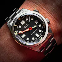 NMK946 Dual-Crown Dive Case: Steel Finish