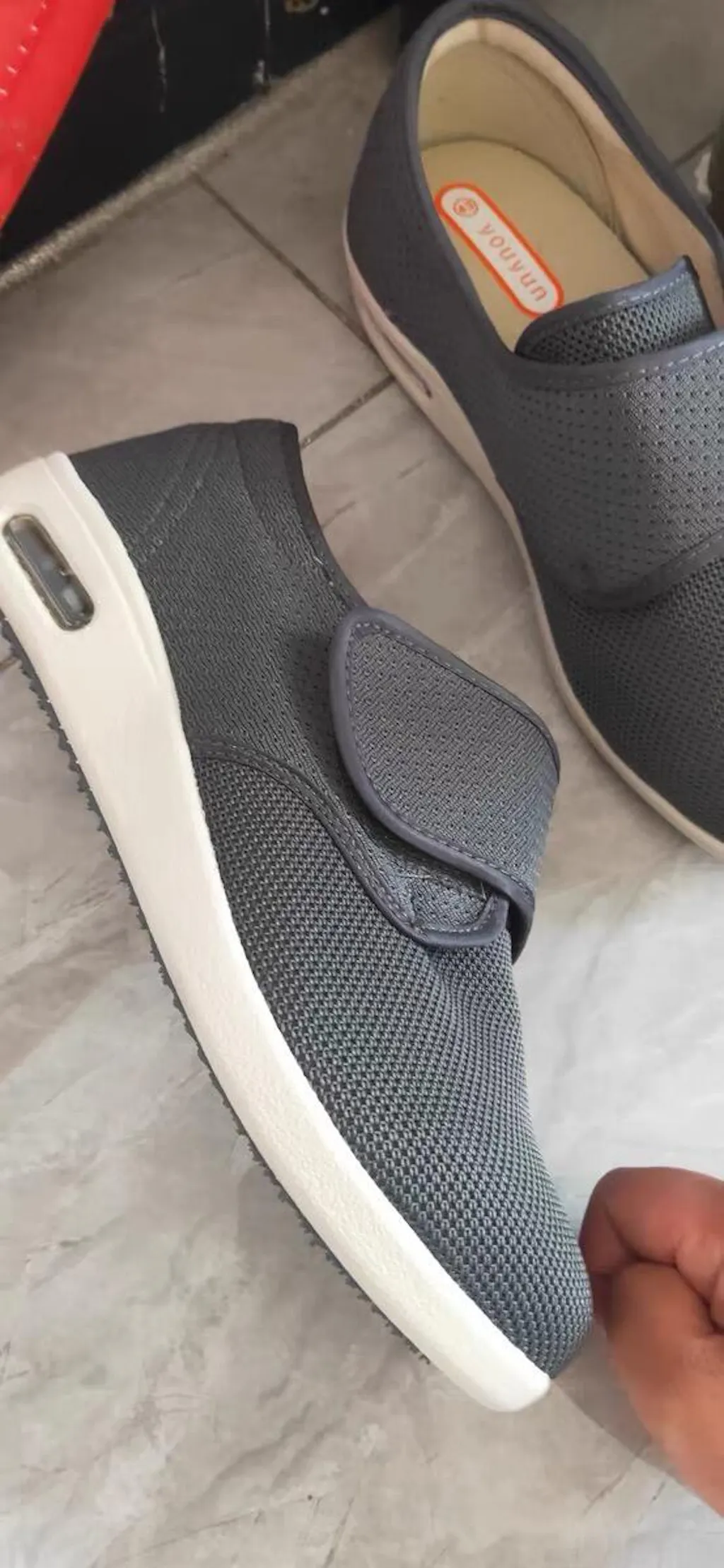 Wide Width Orthopedic Arch Support Diabetic Breathable Anti Slip Shoes