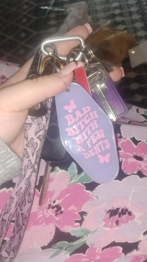 Bad B*tch Motel Keyring