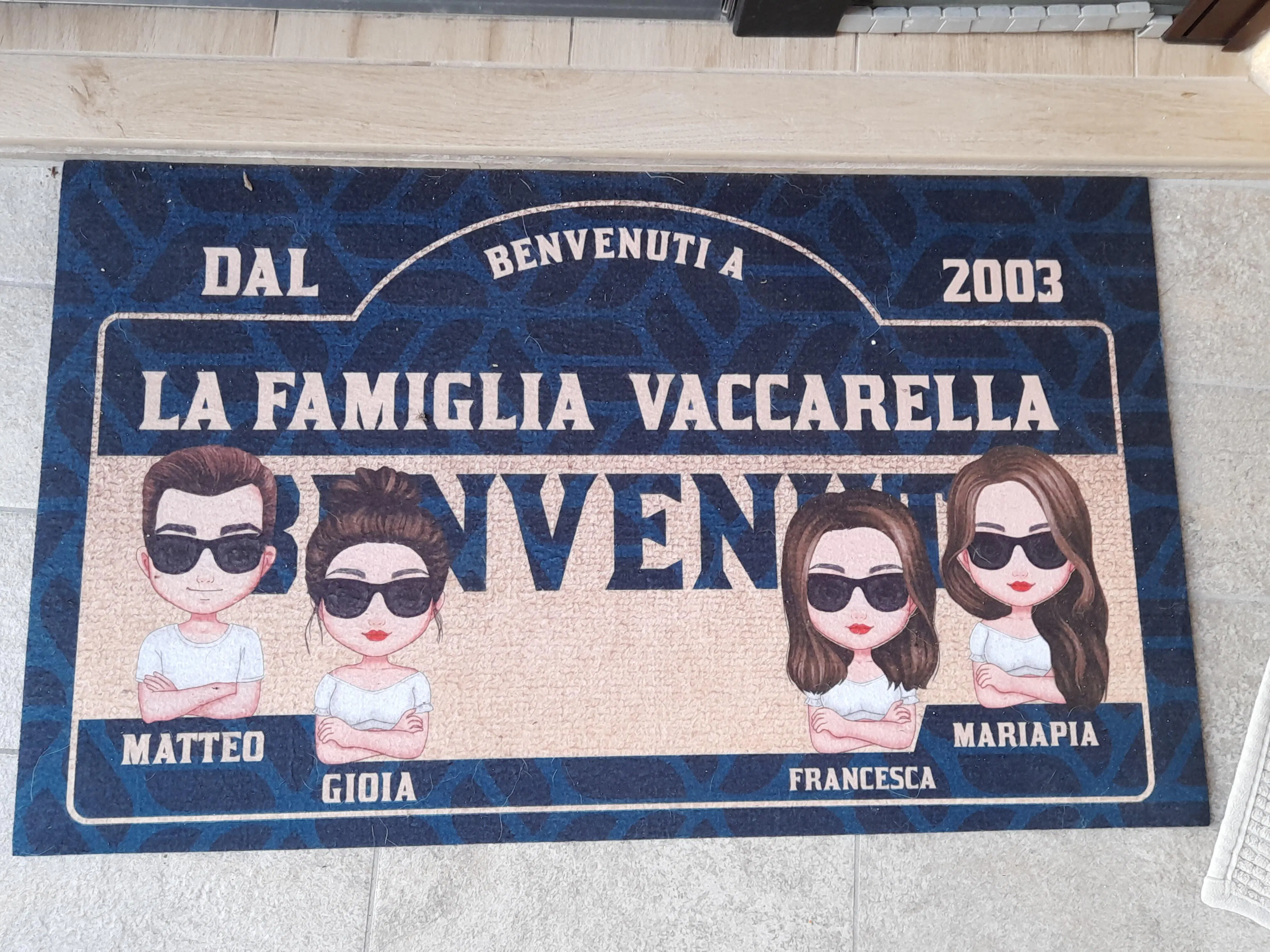 Zerbino Personalizzato Gruppo Veneziano 60x40 Cm - Per Interno/Esterno, Testo/Logo/Immagine Zerbino 70x50 Con Logo Testo