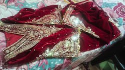 Mehroon Pakistani Velvet Suit | Ready to Wear
