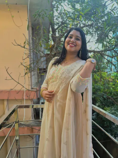 Pista Color Festival Anarkali with Dupatta - Nardev Fashion