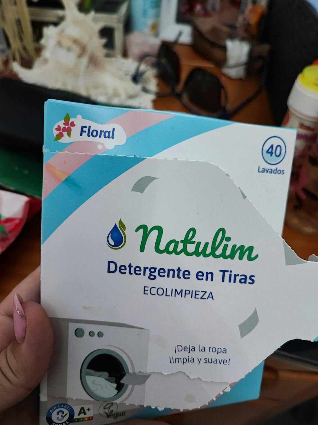 Eco-Tiras de Detergente 40 lavados Natulim