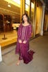 Banafsh - Embroidered Readymade Three Piece Shalwar Kameez in Plum with Organza Dupatta