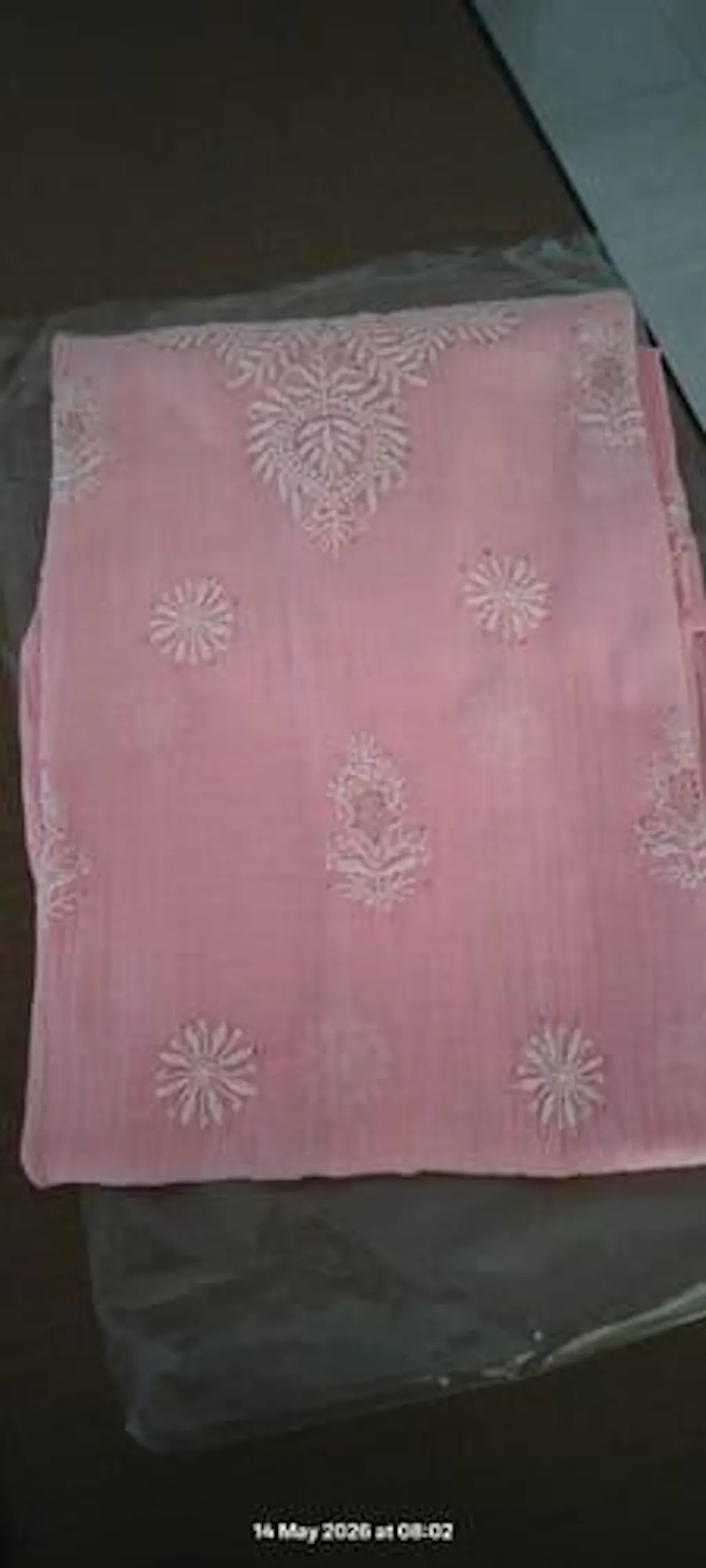 Nafasat Women's Lucknowi Handcrafted Mul Chanderi Chikankari Kurti - HONC0252676