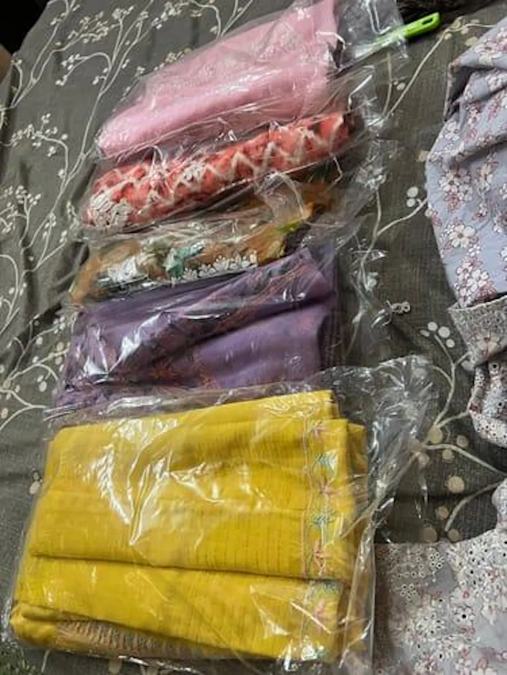 Women's Lakhnavi Handcrafted Mul Chanderi Unstitched Chikankari Full Suit Material - HONC0321902
