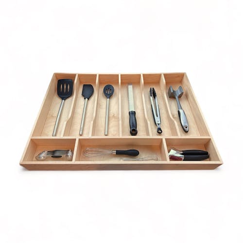 Custom Kitchen Drawer Organizer - Storage for Silverware, Utensils, and Knives