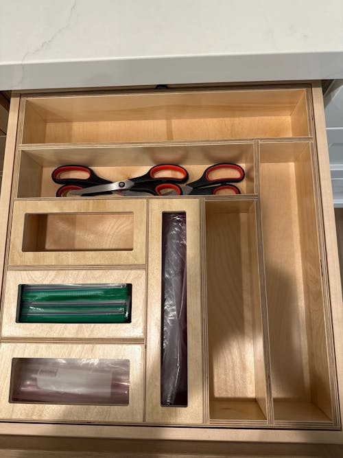 Custom Drawer Organizer for Utensils, Silverware, Baking