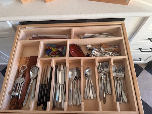 Custom Drawer Organizer for Utensils, Silverware, Baking