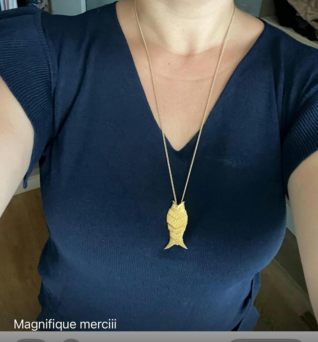 Collier Poisson Gefilte (Or)