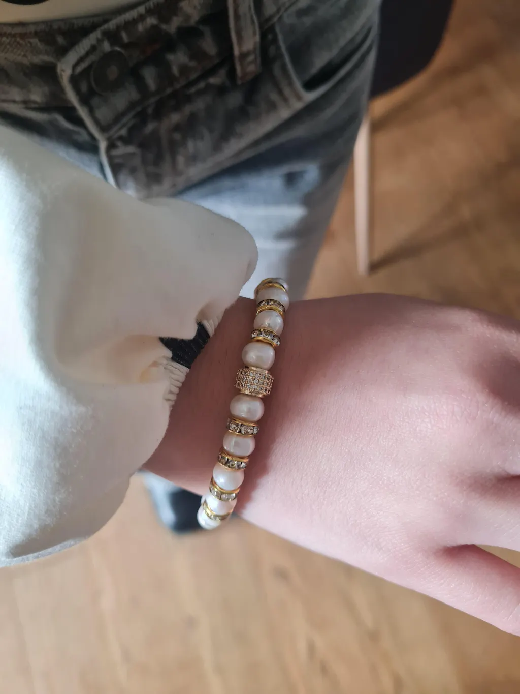 Bracelet Madame Bovary (Perles Blanches)