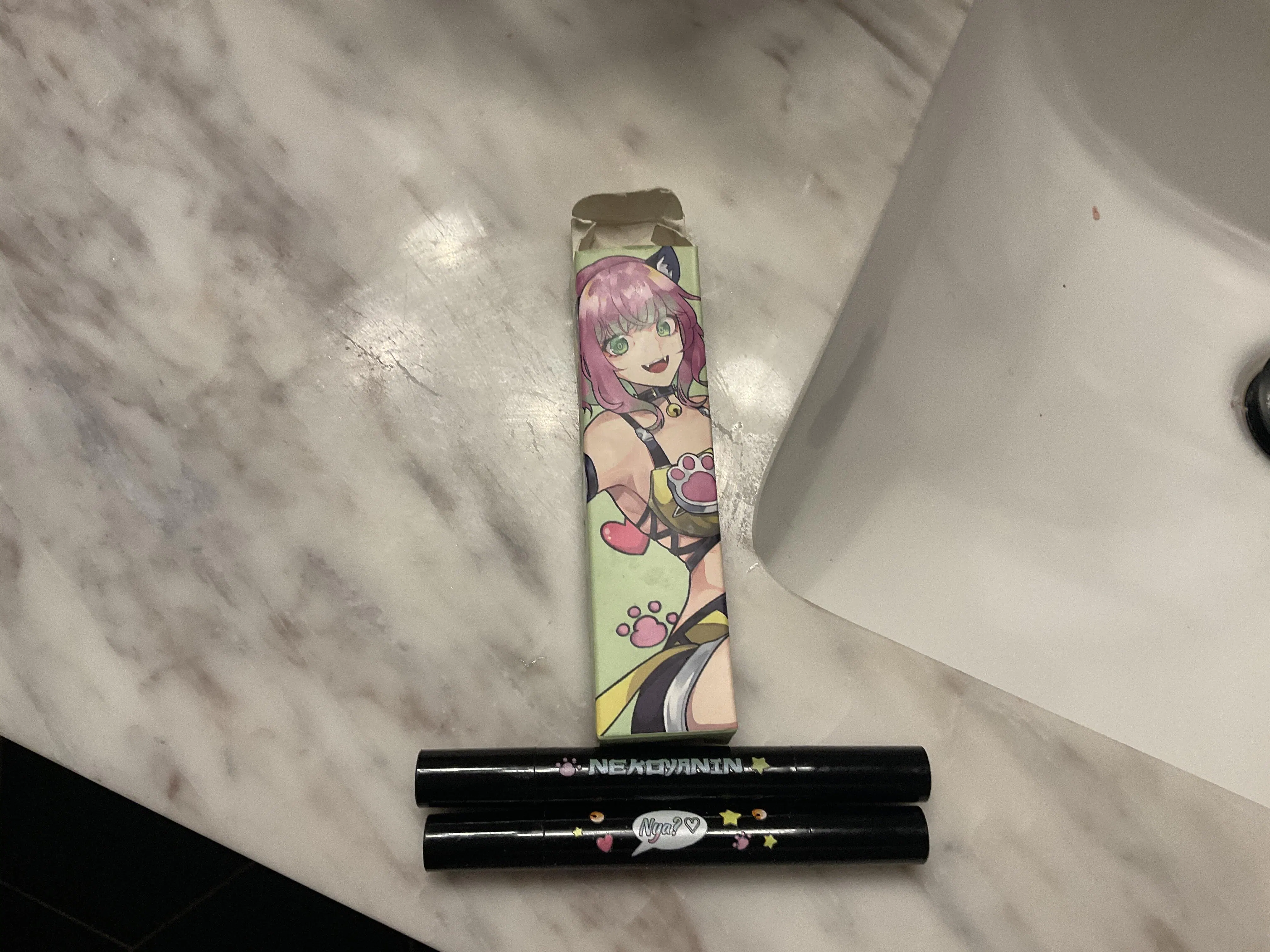 Cat girl eraser eyeliner stamp Nekoyanin