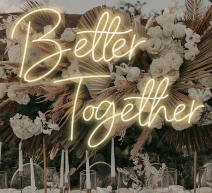 Better Together Neon Sign – Illuminate Your Space