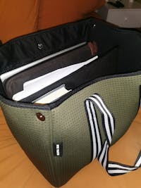 Aria (Khaki Green) Nappy/Gym/Uni Neoprene Tote Bag