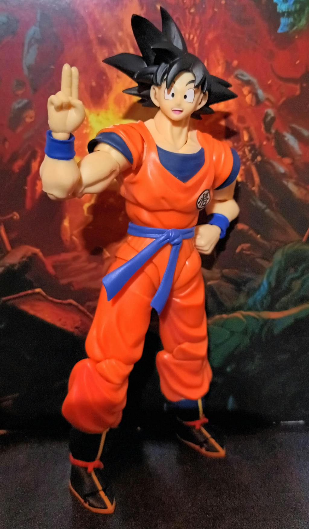 Dragon Ball Z S.H. Figuarts Actionfigur Son Goku (En Saiyan uppväxt på jorden) 14 cm