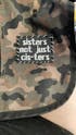 "Sisters Not Just Cis-Ters" Embroidered Trans Pride Patch