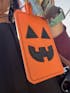 Jack-O-Lantern Halloween Badge ID Card Holder