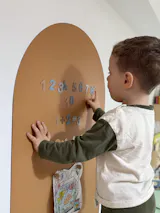 Tablă magnetică 2 în 1 Arcadă Terracotta, Ferflex, copii, decor,  58x100 cm